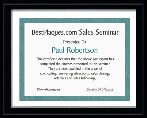 Certificate Plaque Discount Pricing